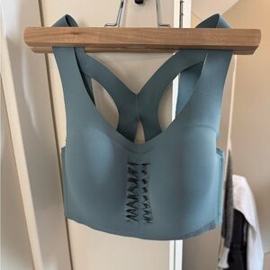 Victoria's Secret Teal Lace-Up Racerback Sports Bra